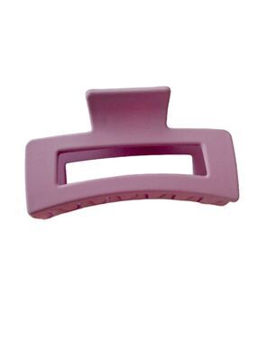 $12 (2 for $20) Large Solid Matte Mauve Hair Claw Clip Rectangular Crab Clip